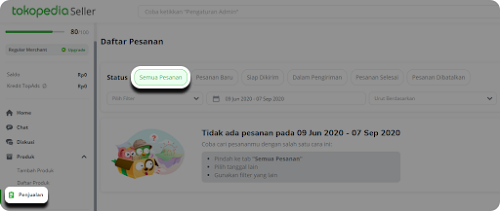 Pesanan di Tokopedia Dibatalkan Otomatis