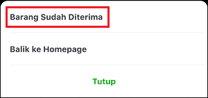 barang sudah diterima