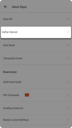 Cara Mengubah Alamat Pengiriman di Akun Tokopedia