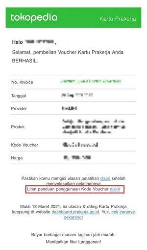 kartu prakerja di Tokopedia
