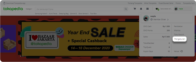 Cara Mengubah Alamat Pengiriman di Akun Tokopedia