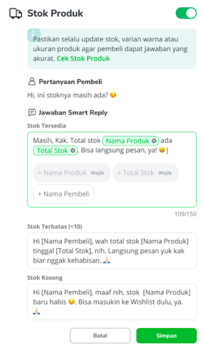 stok produk