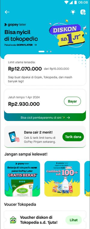 GoPay Later - Ubah Menjadi Cicilan Tagihan GoPay Later