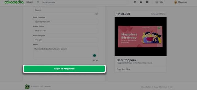 Cara Membeli Gift Card Tokopedia