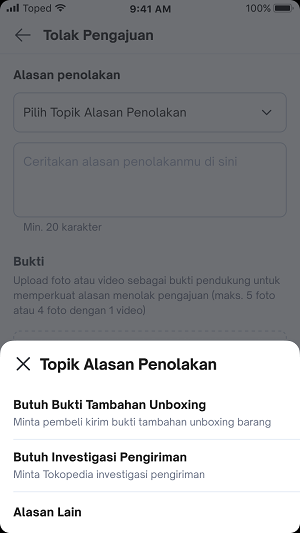 Cara Menolak Komplain Produk Kurang/Tidak Lengkap Tokopedia