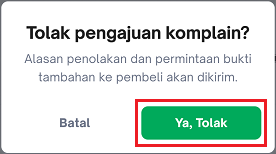 Cara Menolak Komplain Produk Rusak Tokopedia