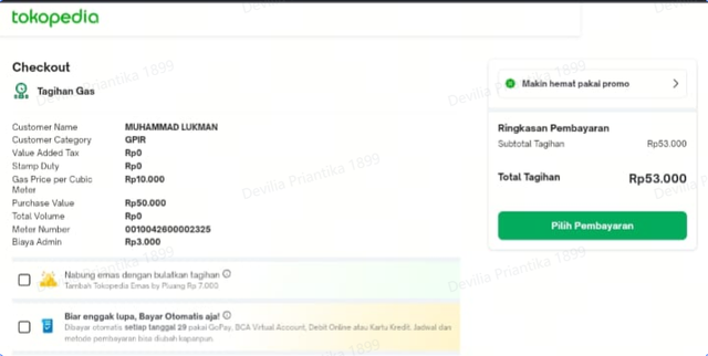 Cara Beli Voucher Gas PGN di Tokopedia