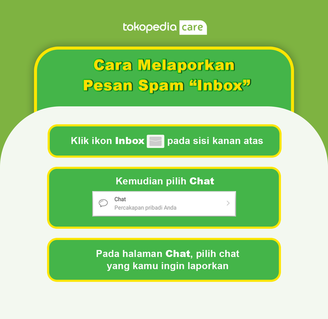 cara melaporkan pesan spam inbox