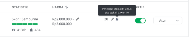ikon lonceng