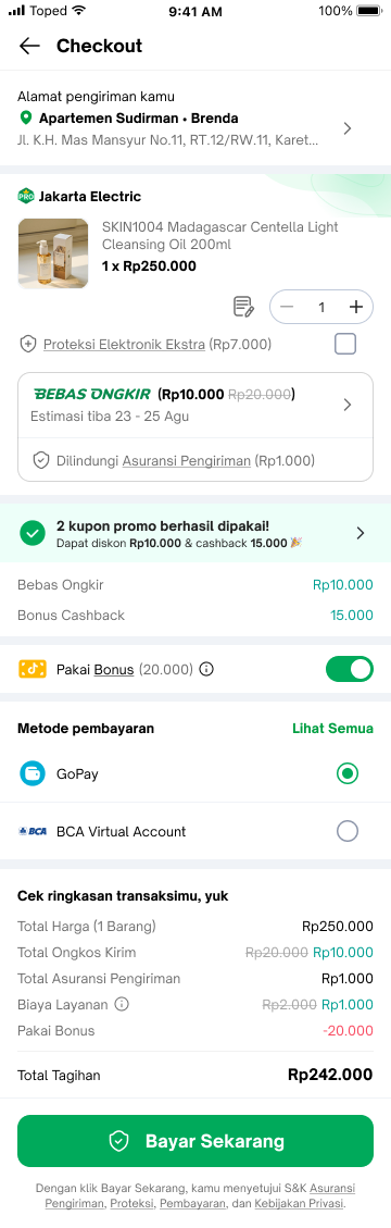 Cara menggunakan Bonus