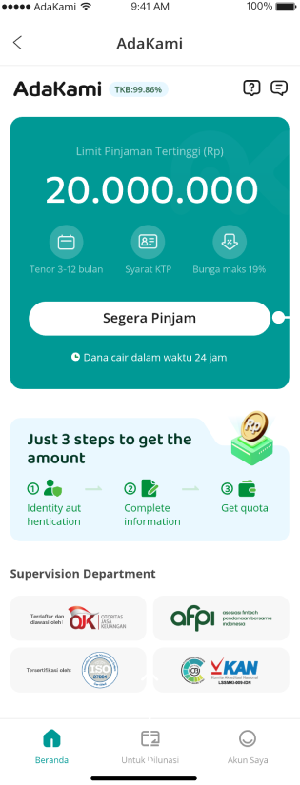 cara ajukan pinjaman adakami