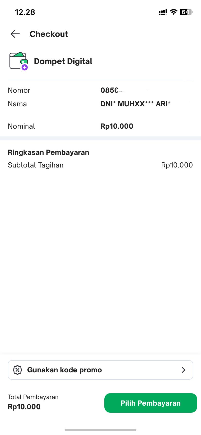 konfirmasi pembayaran